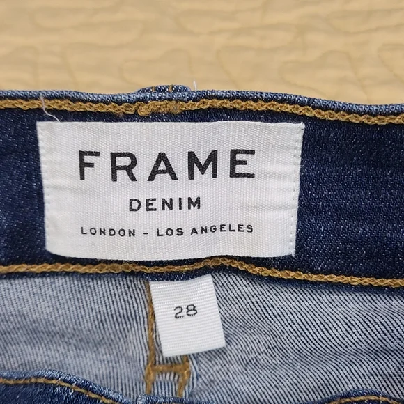 Frame le high skinny zip jeans size 28 - Picture 7 of 13